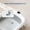Smart Foldable Baby Bathtub with Temperature Sensor & Drain Plug - Grey