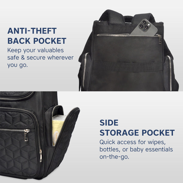 Hopop Portable & Stylish Baby Diaper Bag - Travel Friendly & Spacious