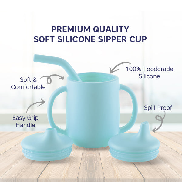 "210 ml toddler sipper cup – versatile spout and straw drinking cup"