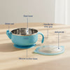 Baby Stainless Steel Bowl with Lid & Suction Base