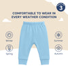 Hopop Baby Cotton Pajama Pants Pack of 3 - Multicolor