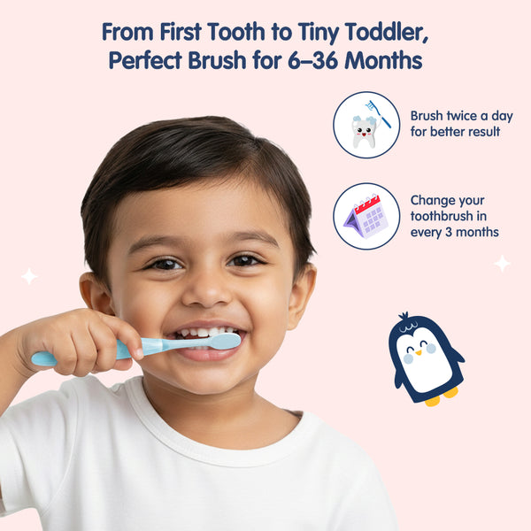 Extra Soft Baby Toothbrush for 6–36 Months | Gentle Milk Teeth & Gum Care