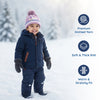 Kids Woolen Cap with Cute Unicorn Embroidery, Warm Winter Beanie with Soft Pom Pom and Folded Cuff for Boys & Girls (2-4 Years)
