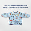 Waterproof Full Sleeve Baby Bib with Food Catcher Pocket – Apron Style