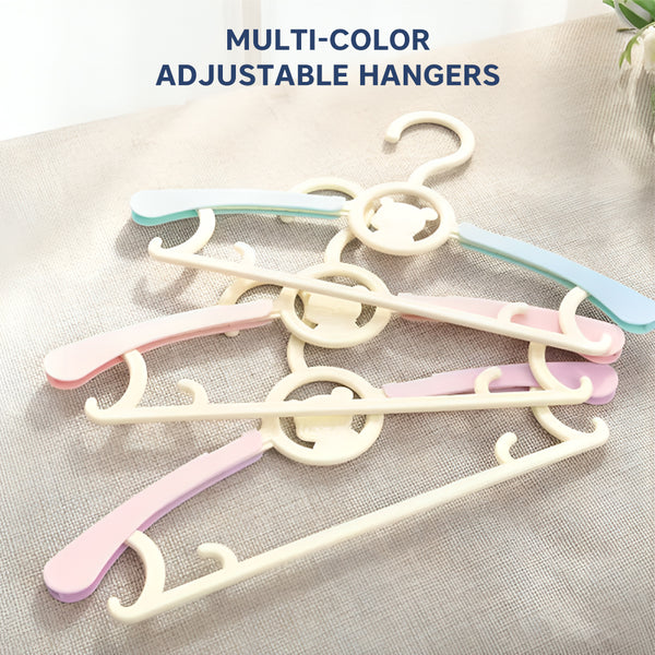 Adjustable Anti-Slip Hangers for Baby & Kids Clothes – Pack of 12