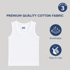 "Baby round neck sleeveless cotton vest – pack of 3 soft infant vests"