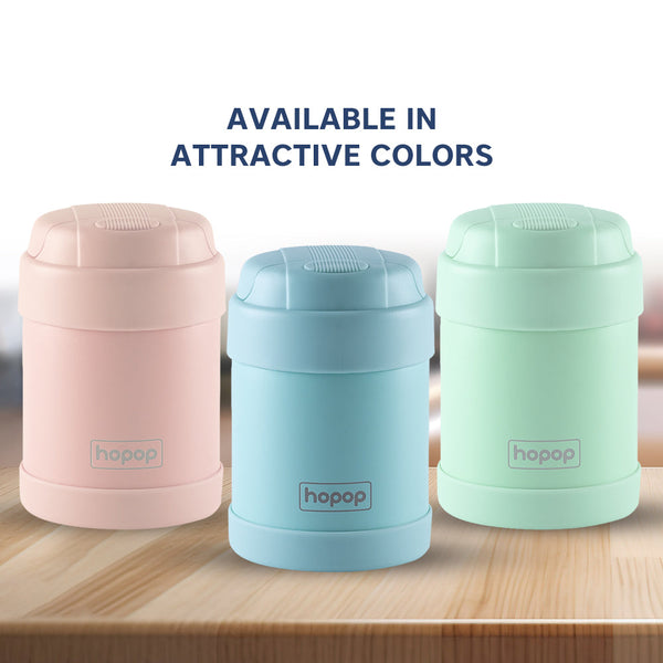 Hopop Insulated Food Jar with Spoon for Kids - 300ml