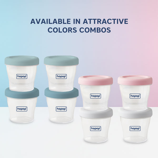 Baby Multi-Functional Food Storage Containers – Set of 4