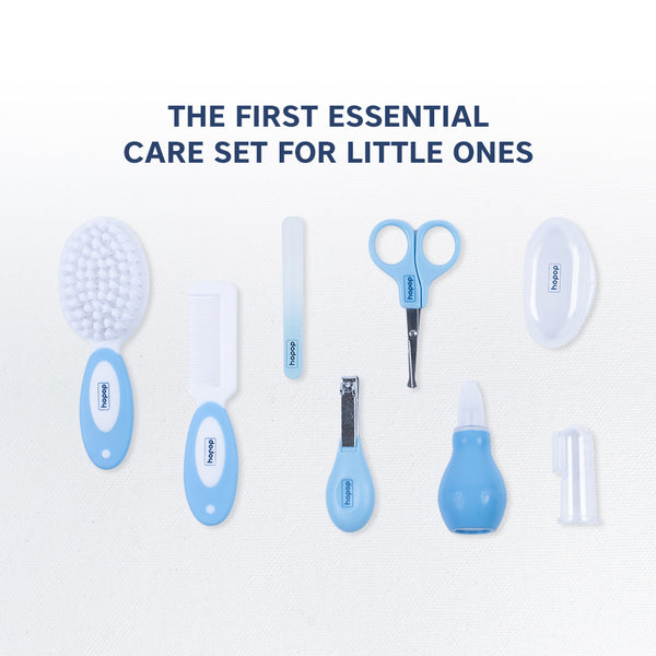 Safe grooming kit with baby-friendly tools