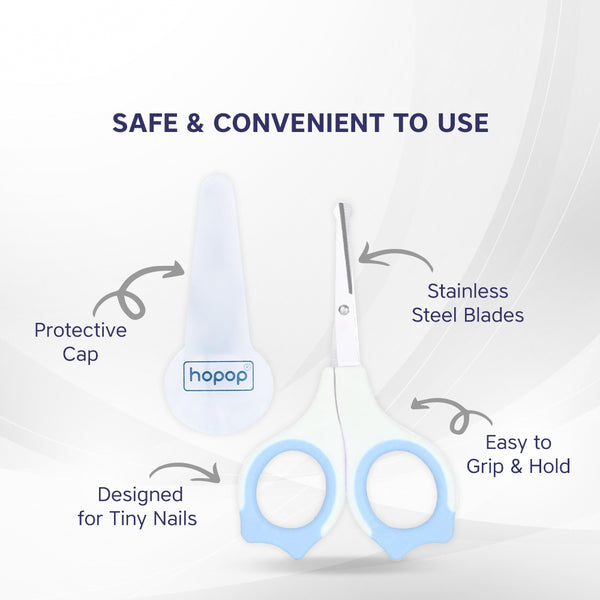 Baby Safety Nail Scissors with Rounded Head - hopop.in