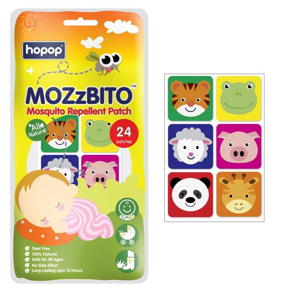"Child-friendly mosquito repellent patches – MoZzbito natural and safe"