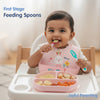 Hopop First Stage Baby Feeding Spoon - Soft, Safe & Easy to Hold