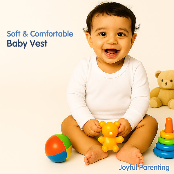 "Pack of 3 baby full sleeve cotton rompers – round neck design for comfort"