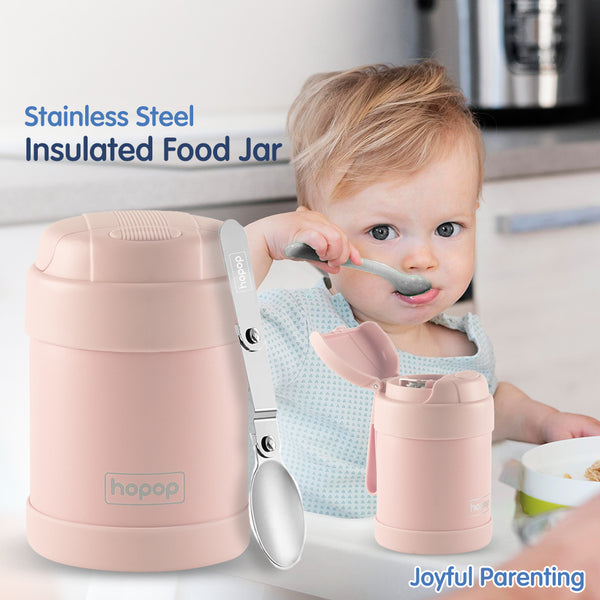 Stainless Steel Insulated Food Jar for Kids - hopop.in