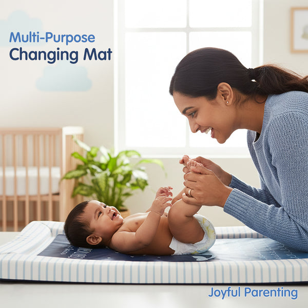 Soft Cushioned Baby Changing Mat – Waterproof & Wipeable
