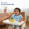 Easy-Clean Waterproof Crumb Catcher Baby Bib | Large - Pack of 2