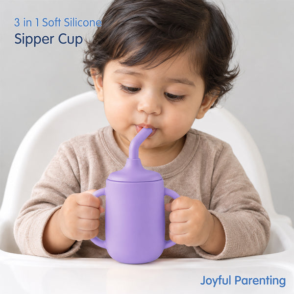 3-in-1 Sipper Cup with Spout & Straw - 210ml