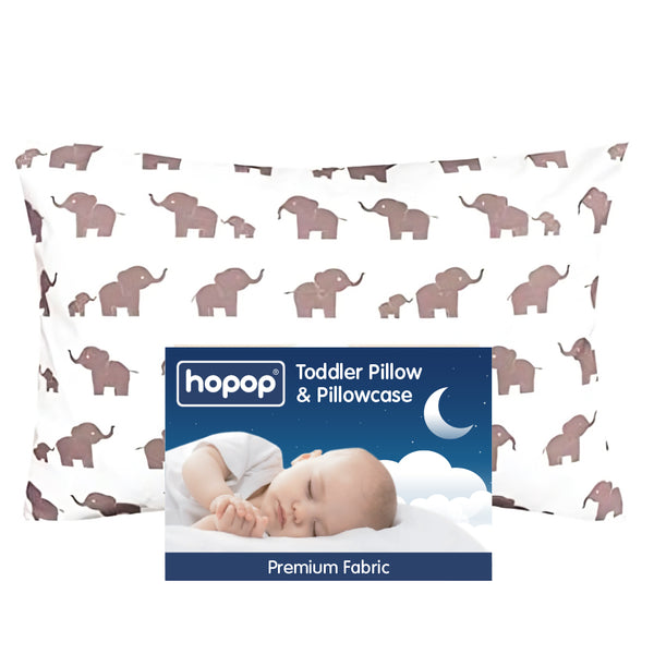 "Premium soft toddler pillow – gentle cotton with pillowcase included"