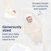 Hopop Baby Soft Fleece Hooded Wrapper Blanket