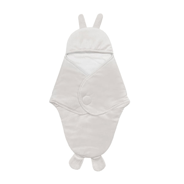 Hopop Baby Soft Fleece Hooded Wrapper Blanket - Beige