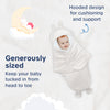 Hopop Baby Soft Fleece Hooded Wrapper Blanket