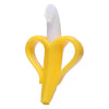 "Baby teething relief toy – silicone banana-shaped easy hold teether"