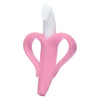 "Soft silicone banana teether – safe and soothing toy for babies"