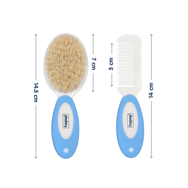 Natural Bristle Comb & Brush Sethopop.in