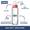 Premium Slim Neck Glass Feeding Bottle, 250ml - hopop.in