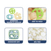 Hopop Multi-Textured, Water-Filled Cooling Teether – Pack of 3