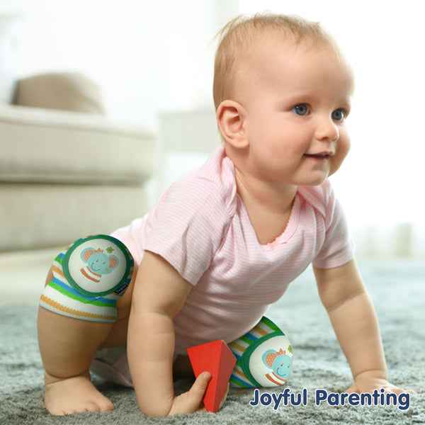 Anti-slip elbow and knee pads for crawling babies