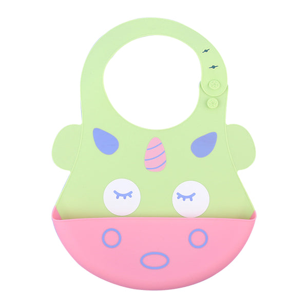 Easy Clean Crumb Catcher Food Grade Silicon Bib, Suitable for Infants and Toddlers between 6 to 36 Months - hopop.in