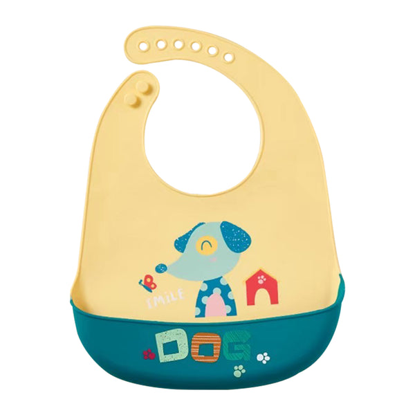 Easy Clean Crumb Catcher Food Grade Silicon Bib, Suitable for Infants and Toddlers between 6 to 36 Months - hopop.in