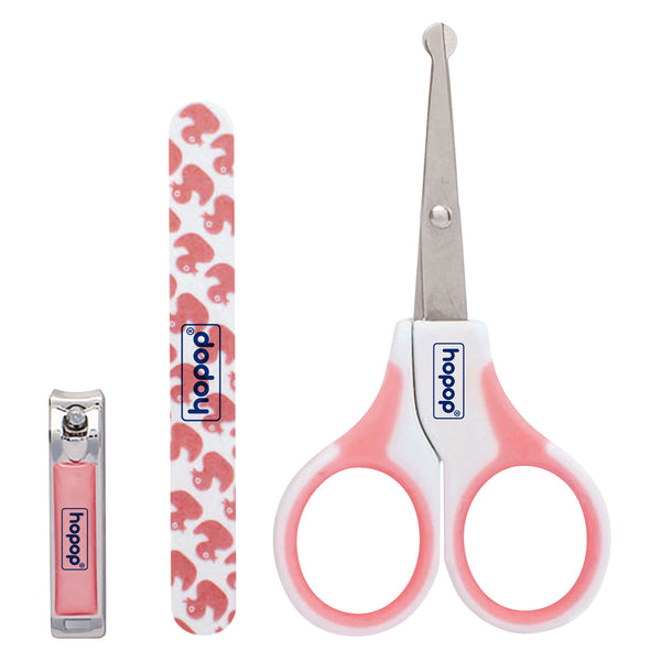 Gentle baby nail cutter and grooming kit