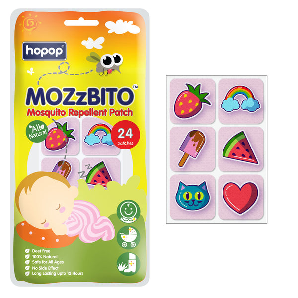 "MoZzbito mosquito repellent patches – safe and natural protection for kids"