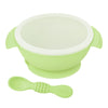 Silicone Bowl & Spoon with Suction Base & Snap-On Lid
