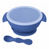Silicone Bowl & Spoon with Suction Base & Snap-On Lid