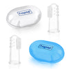 Baby finger brush with protective case for oral care