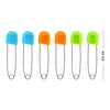Stainless steel baby nappy pins with colorful head