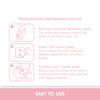 Leak-proof soft breast pads for daily use