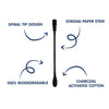 Eco-friendly baby cotton swabs with gentle spiral tips