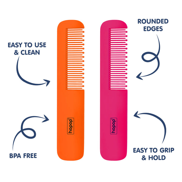 Soft rounded teeth comb for infants and toddlers