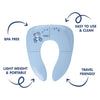 Portable potty training seat for travel and outings