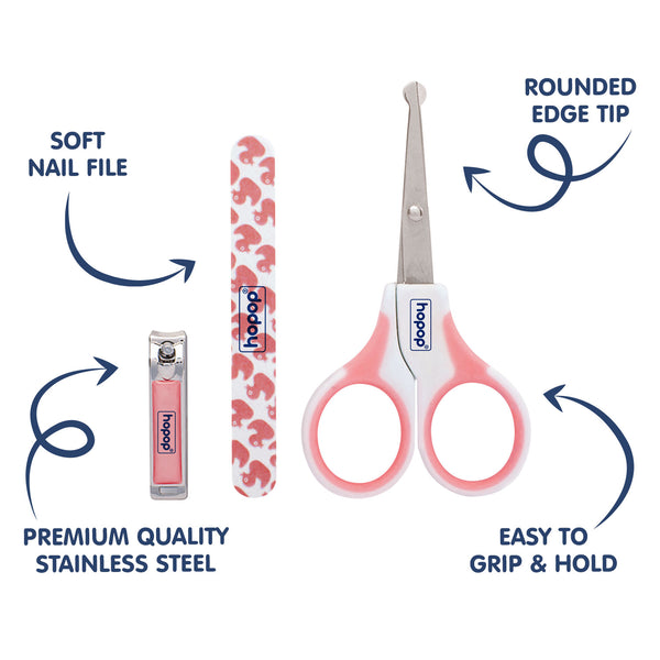 Nail care kit for infants and toddlers