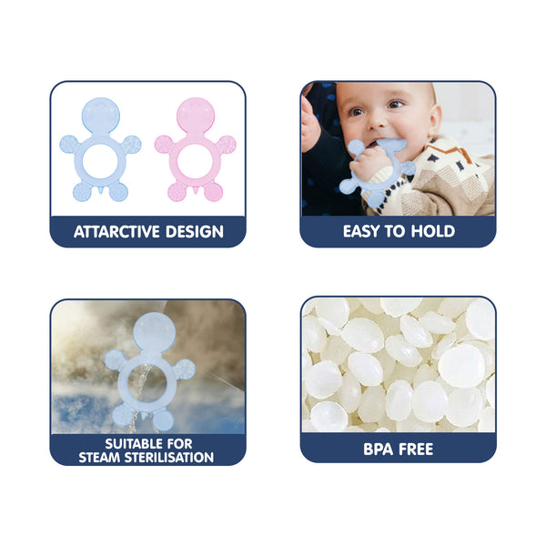 Hopop Silicone Teether for Baby - BPA-Free & Safe