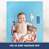 "Inflatable Rubber Mat for Baby Massage or Diaper Change, Safe and Gentle"
