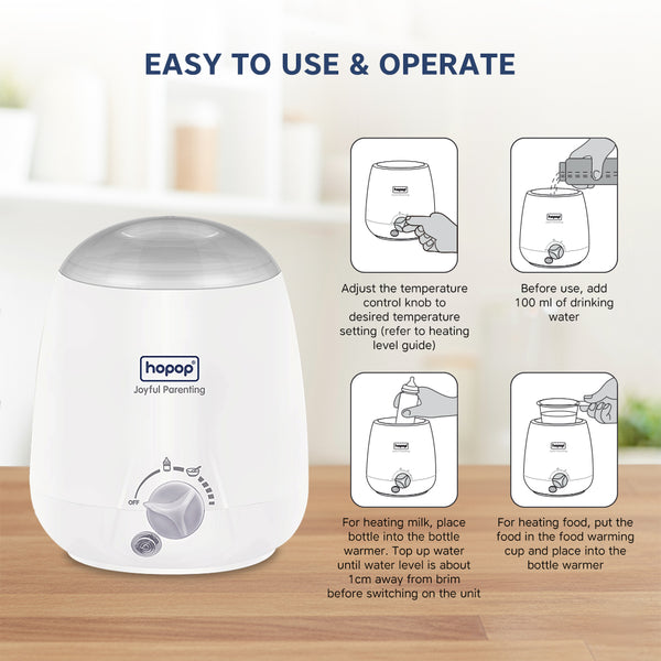 2 in 1 Baby Bottle & Food Warmer – Fast Heating & Auto Shut-Off