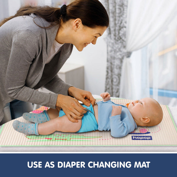 "Inflatable Rubber Mat for Baby Massage or Diaper Change, Safe and Gentle"