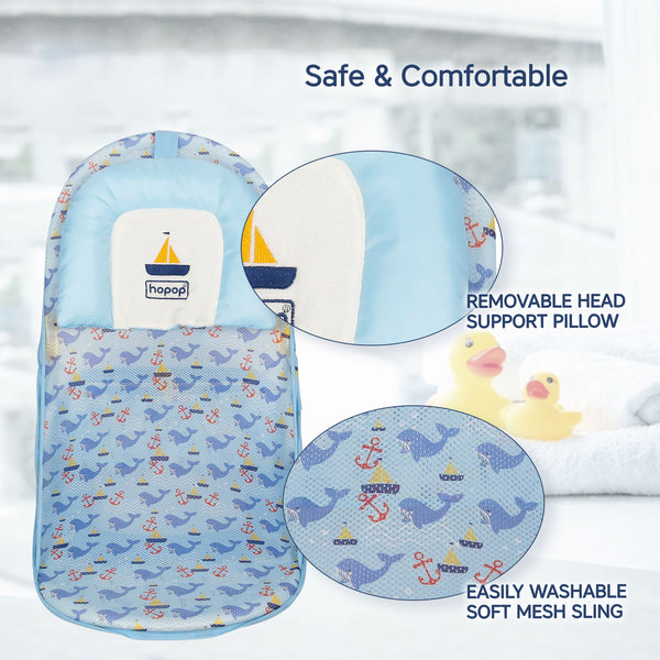Hopop Anti-Skid Compact Baby Bather for Safe & Comfortable Bath Time