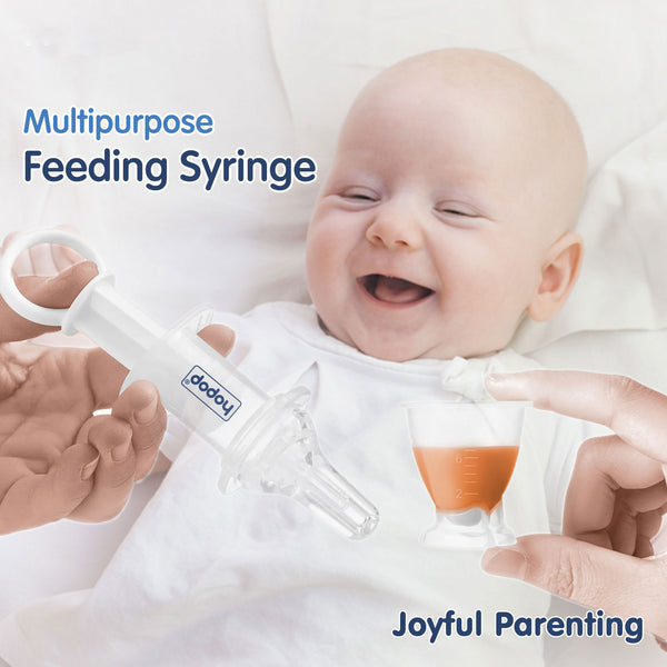 Multipurpose Baby Oral Medicine Dispenser / Feeding Syringe -White - hopop.in